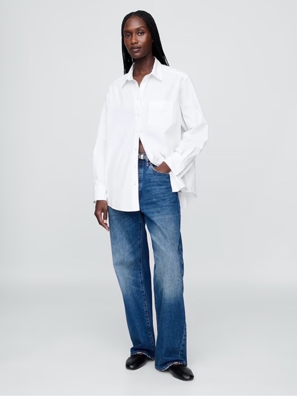Gap 100% Cotton ‘The Big Shirt’ in White, size S